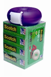 Tape Scotch Magic 4Pk 19Mmx25M + Bonus Donut Dispenser