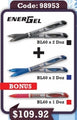 Pen Pentel 1.0Mm Rb Energel Bl60 2Dz Blk 2Dz Blu Bonus 1Dz Red