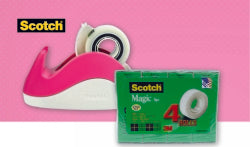 Tape Scotch Magic 810 4Pk With Bonus Rabbit Dispenser