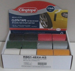 Tape Bookbinding Cling 48Mmx4.5M Asst