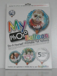 Balloons Alpen Inflatable Inkjet My Photo Round Pk5