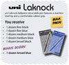 Pen Uni Bp Laknock Bts Bulk Pack Buy 5 Doz Get 1 Doz Free Black And Blue