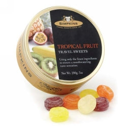 Conf Travel Sweets Tropical Fruit Drops 200Gm